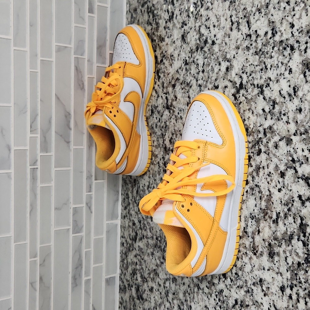 Nike Women's Sneakers Yellow and White - Picture 3 of 7